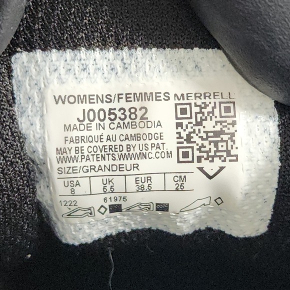 Merrell Embark Lace Shield Women's 8 Black Sneaker Synthetic Shoes Running - Picture 9 of 10